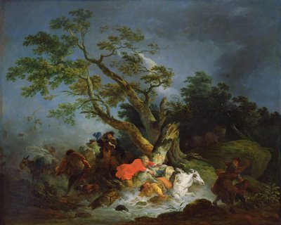 Travellers Caught in a Storm, c.1770 by Philippe Jacques de Loutherbourg